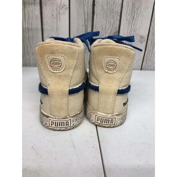 Puma Make History Now Clyde Mid x Black Fives Jr Sneaker Creme Brulee Size 6C - Picture 4 of 6